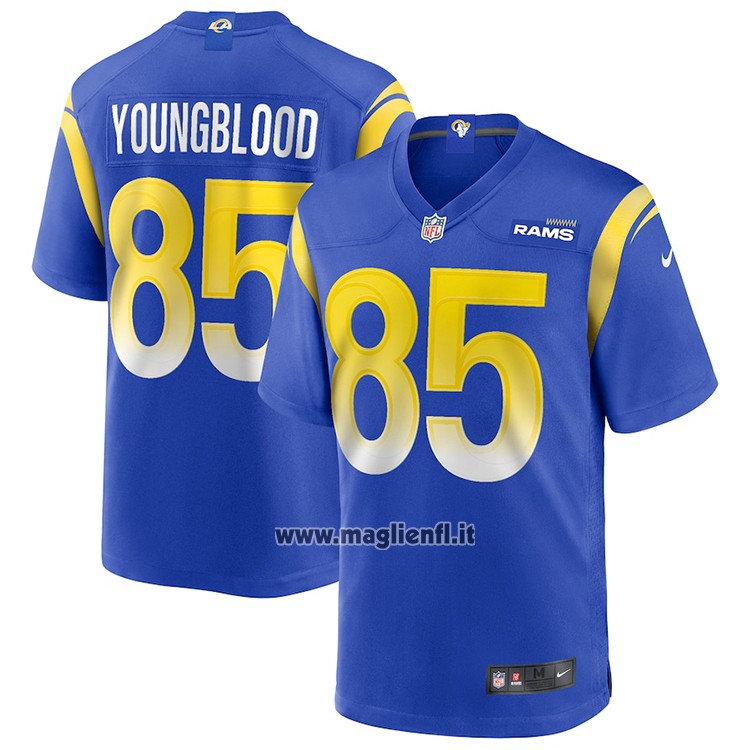 Maglia NFL Game Los Angeles Rams Jack Youngblood Retired Blu